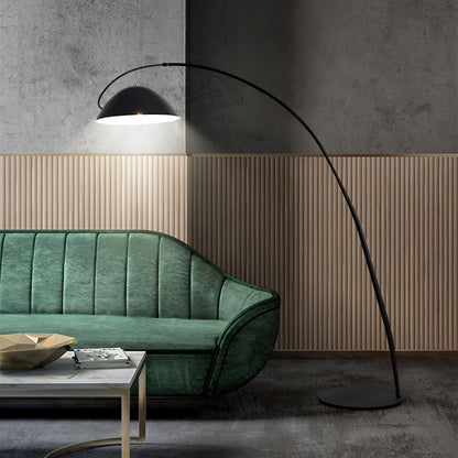 Lampa podłogowa łukowa E27 z regulowanym ramieniem, oświetlenie do wnętrz