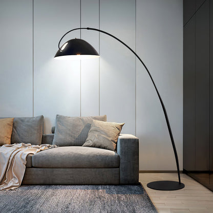 Lampa podłogowa łukowa E27 z regulowanym ramieniem, oświetlenie do wnętrz
