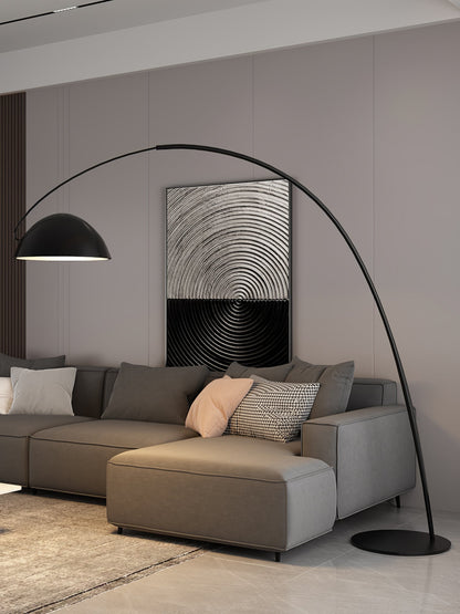 Lampa podłogowa łukowa E27 z regulowanym ramieniem, oświetlenie do wnętrz