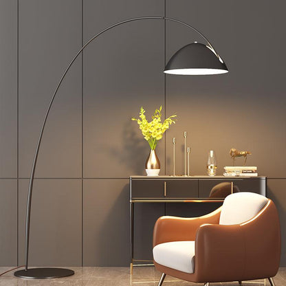 Lampa podłogowa łukowa E27 z regulowanym ramieniem, oświetlenie do wnętrz