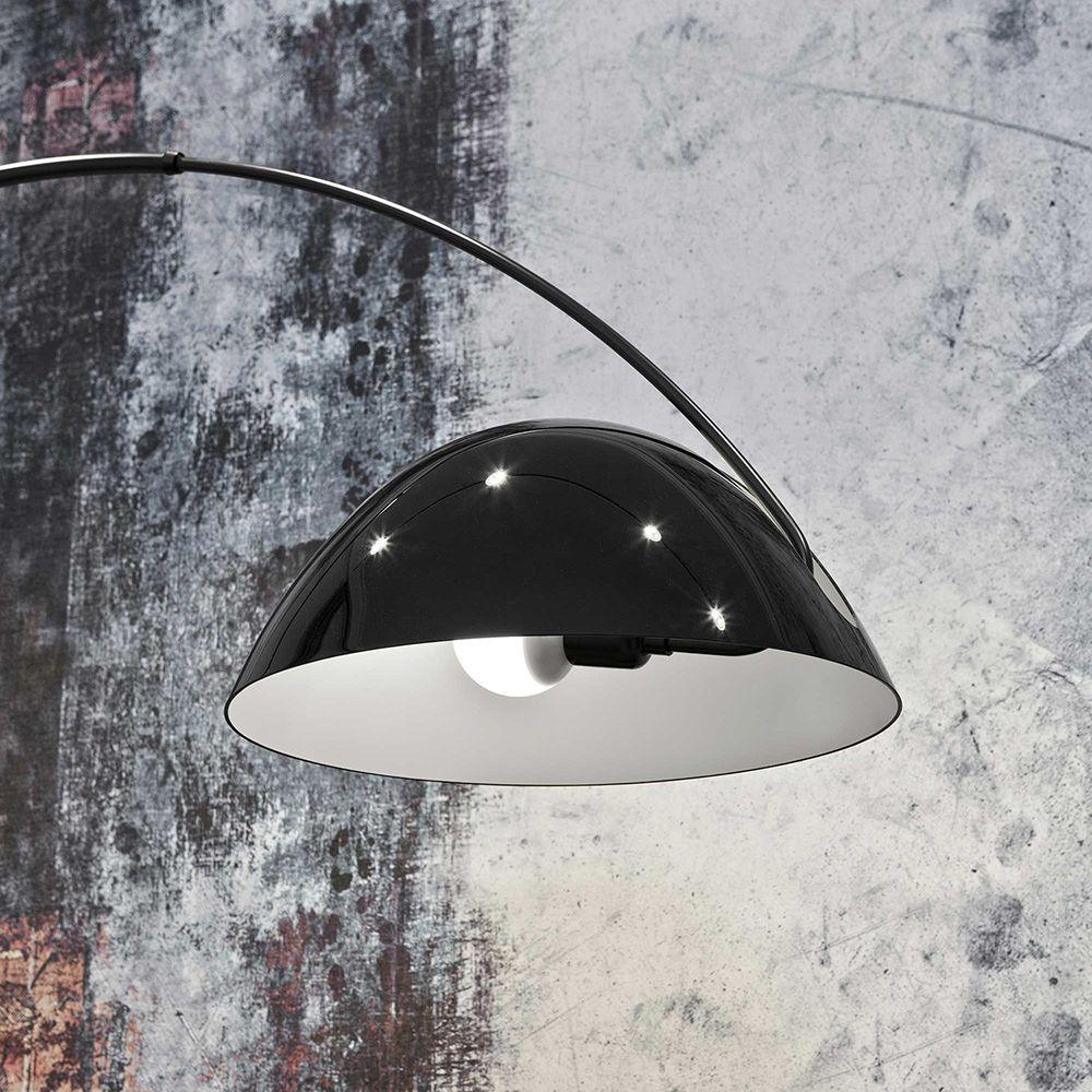 Lampa podłogowa łukowa E27 z regulowanym ramieniem, oświetlenie do wnętrz