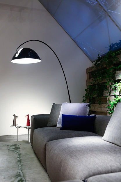 Lampa podłogowa łukowa E27 z regulowanym ramieniem, oświetlenie do wnętrz