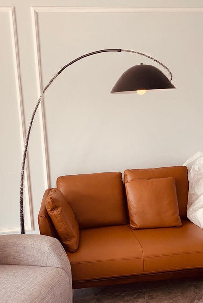 Lampa podłogowa łukowa E27 z regulowanym ramieniem, oświetlenie do wnętrz