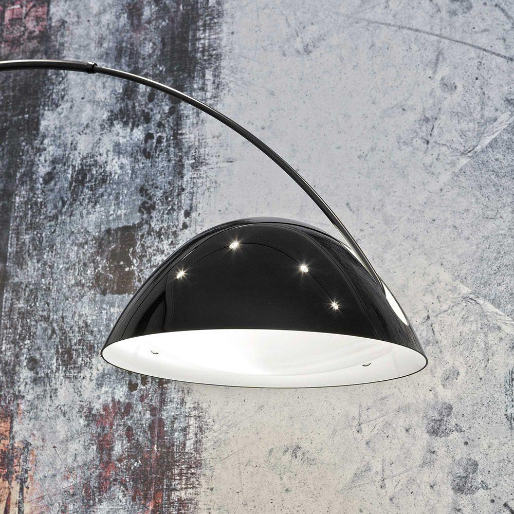 Lampa podłogowa łukowa E27 z regulowanym ramieniem, oświetlenie do wnętrz