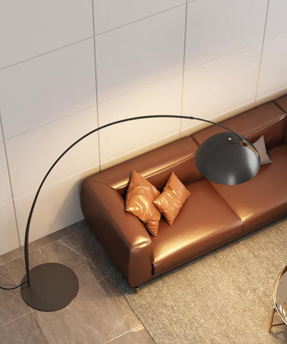 Lampa podłogowa łukowa E27 z regulowanym ramieniem, oświetlenie do wnętrz