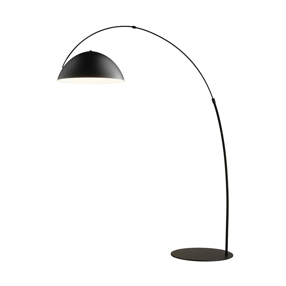 Lampa podłogowa łukowa E27 z regulowanym ramieniem, oświetlenie do wnętrz