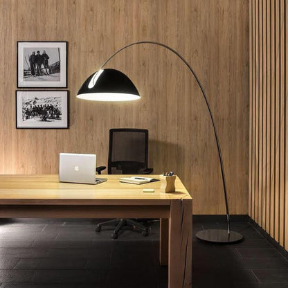 Lampa podłogowa łukowa E27 z regulowanym ramieniem, oświetlenie do wnętrz