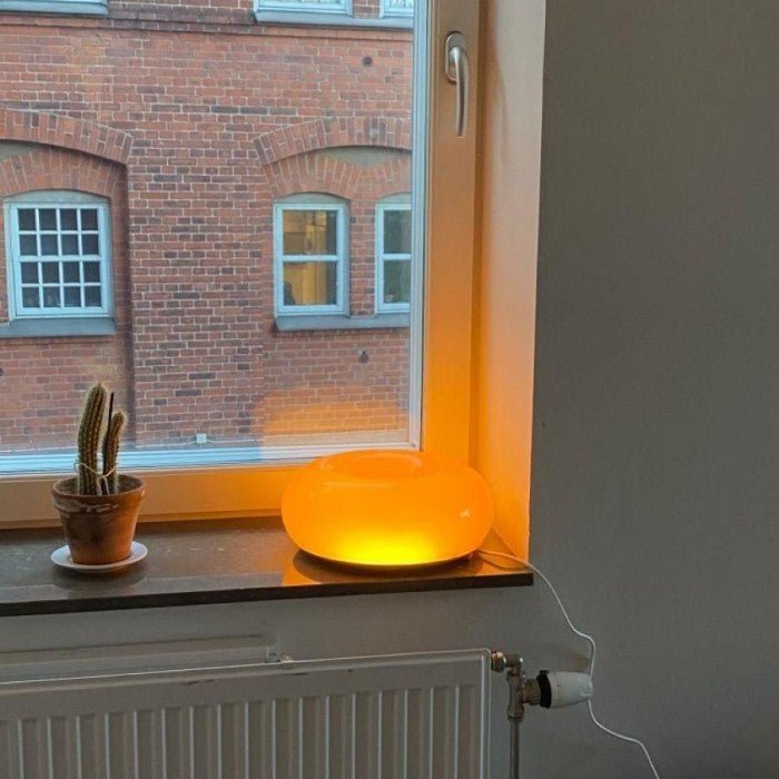 Lampa stołowa LED okrągła z funkcją ściemniania i dotykowym sterowaniem 3 barw światła