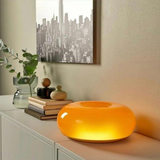Lampa stołowa LED okrągła z funkcją ściemniania i dotykowym sterowaniem 3 barw światła
