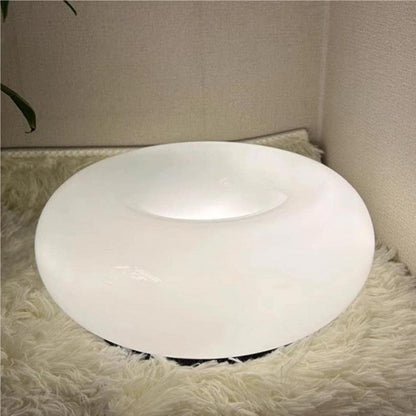 Lampa stołowa LED okrągła z funkcją ściemniania i dotykowym sterowaniem 3 barw światła