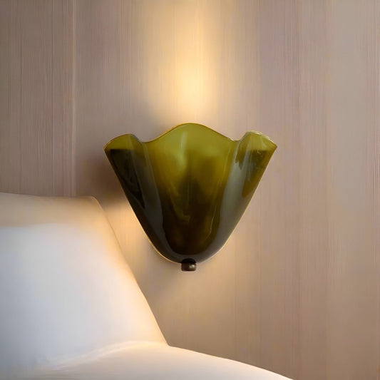 Lampa ścienna LED witrażowa retro