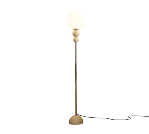 Lampa podłogowa LED E27 metalowo-akrylowa 150 cm z przełącznikiem nożnym