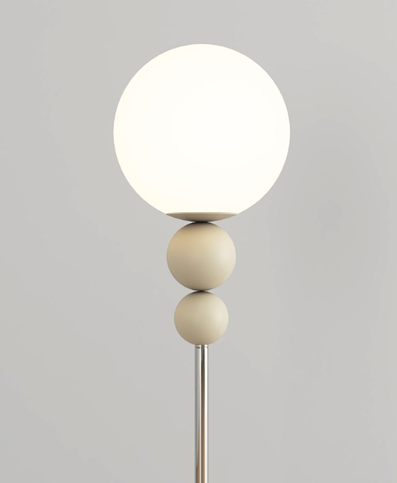 Lampa podłogowa LED E27 metalowo-akrylowa 150 cm z przełącznikiem nożnym