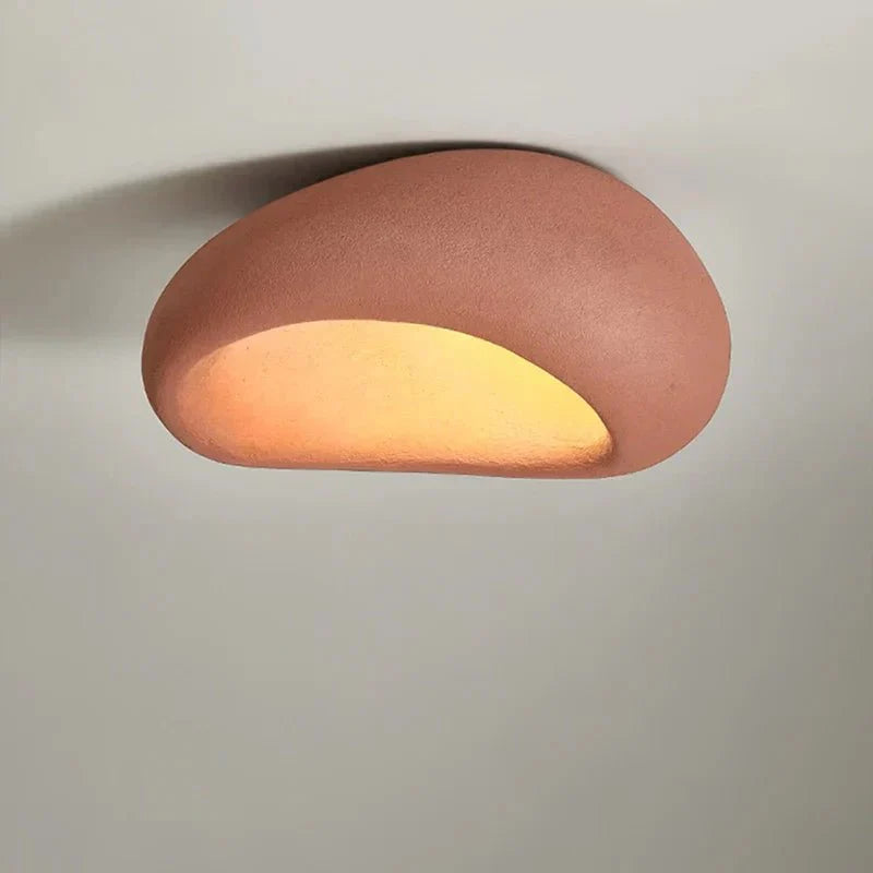 Lampa sufitowa LED z żywicy i metalu, ciepłe światło 3000K, do wnętrz mieszkalnych