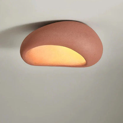 Lampa sufitowa LED z żywicy i metalu, ciepłe światło 3000K, do wnętrz mieszkalnych