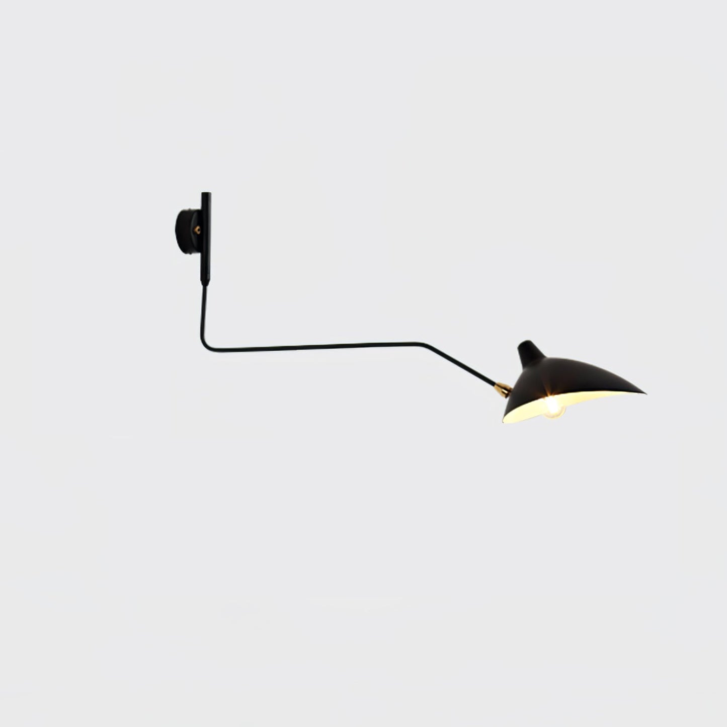 Regulowana lampa ścienna metalowa z wysięgnikiem LED E26/E27 do wnętrz