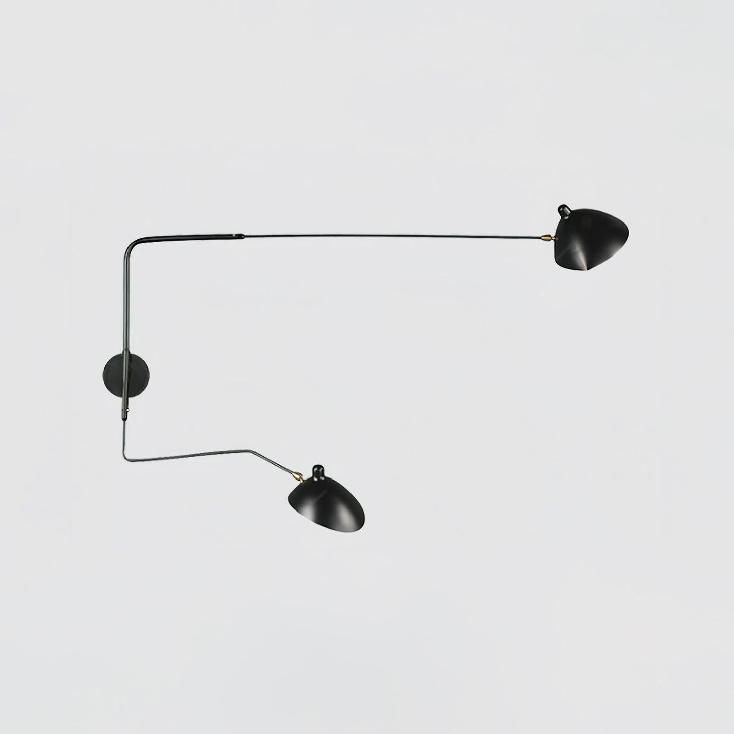 Regulowana lampa ścienna metalowa z wysięgnikiem LED E26/E27 do wnętrz