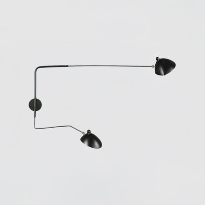 Regulowana lampa ścienna metalowa z wysięgnikiem LED E26/E27 do wnętrz