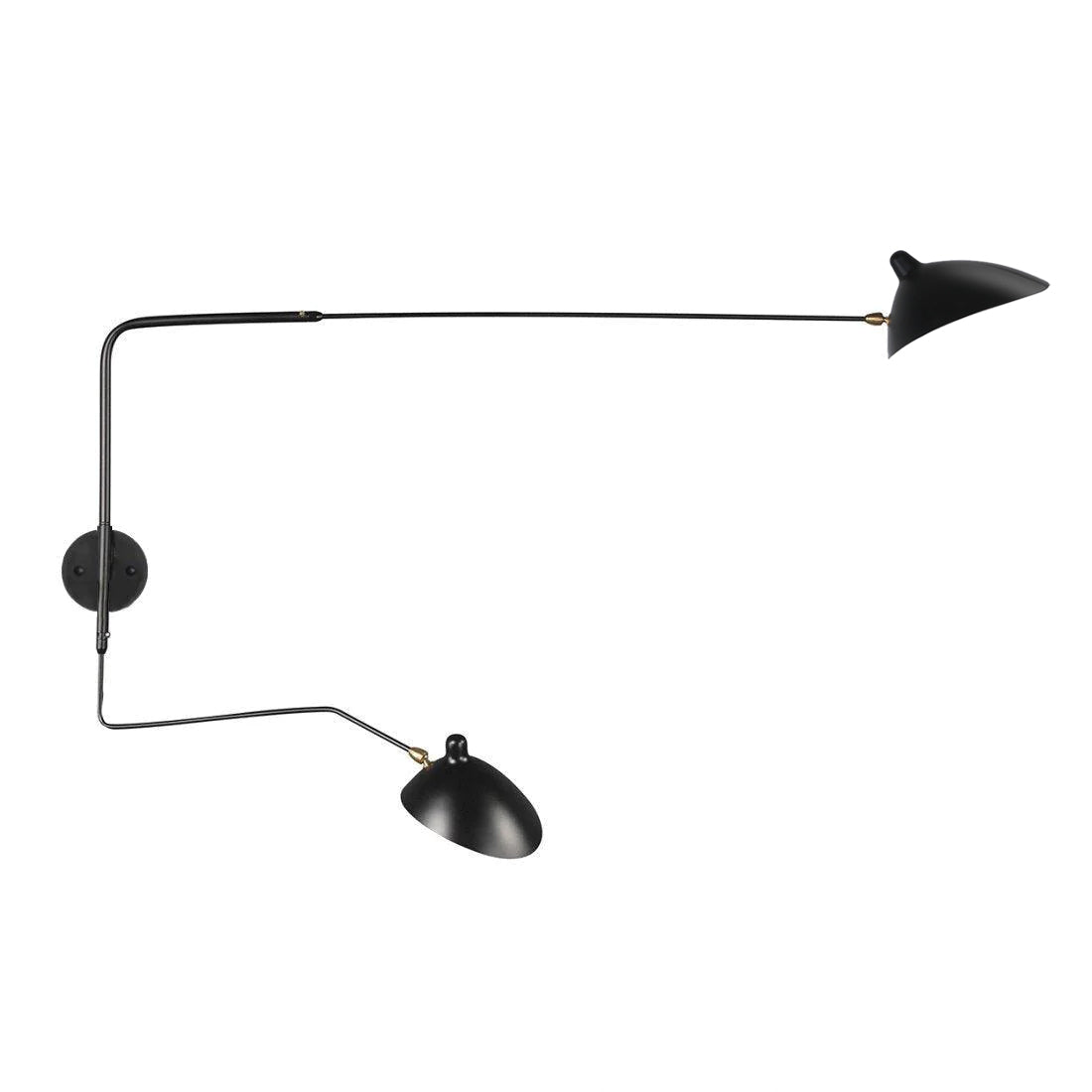 Regulowana lampa ścienna metalowa z wysięgnikiem LED E26/E27 do wnętrz