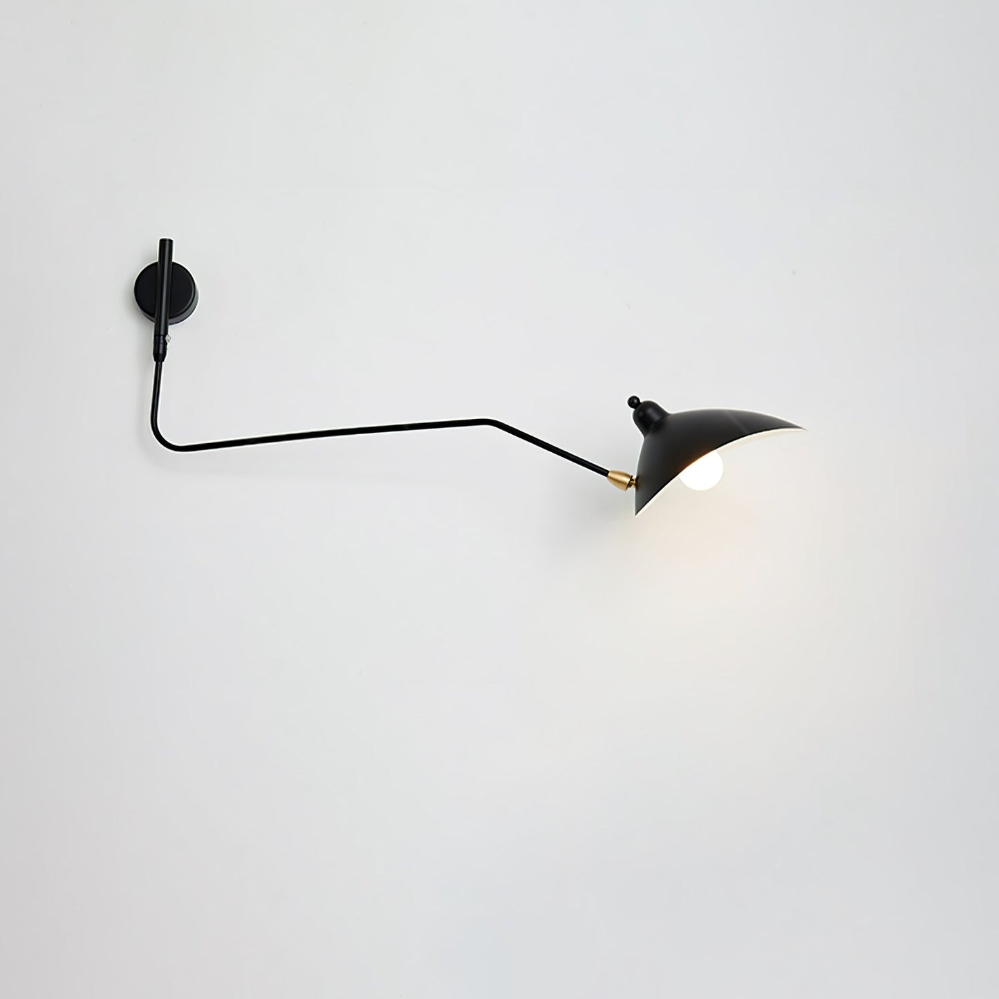 Regulowana lampa ścienna metalowa z wysięgnikiem LED E26/E27 do wnętrz