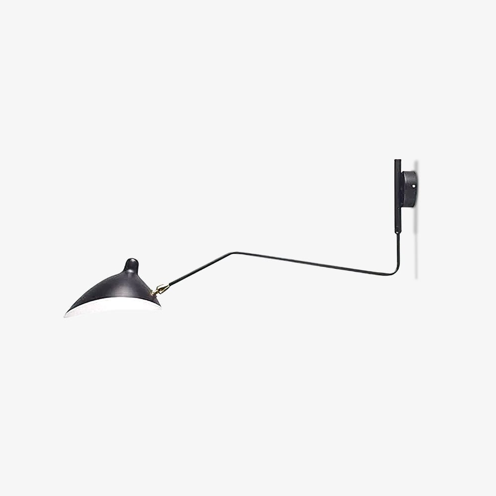 Regulowana lampa ścienna metalowa z wysięgnikiem LED E26/E27 do wnętrz
