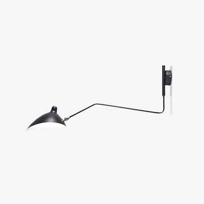 Regulowana lampa ścienna metalowa z wysięgnikiem LED E26/E27 do wnętrz