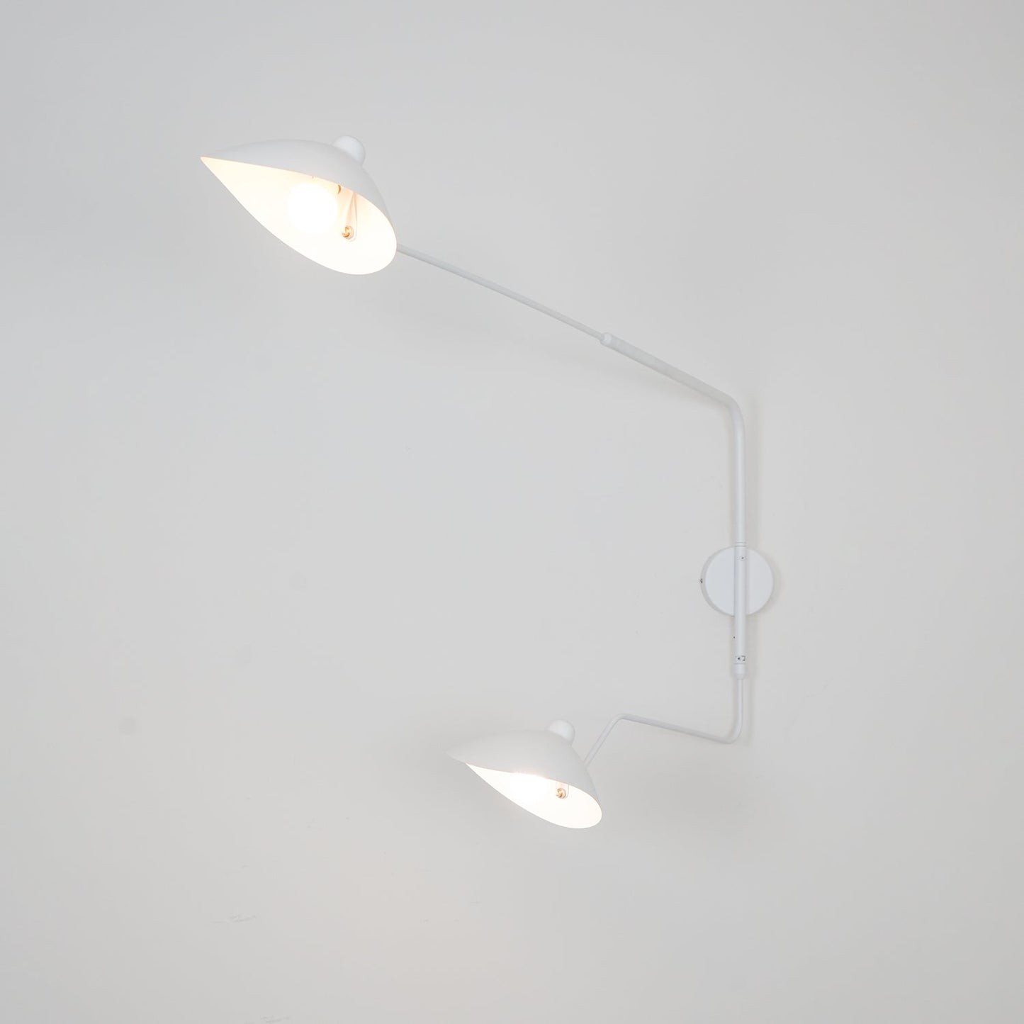 Regulowana lampa ścienna metalowa z wysięgnikiem LED E26/E27 do wnętrz