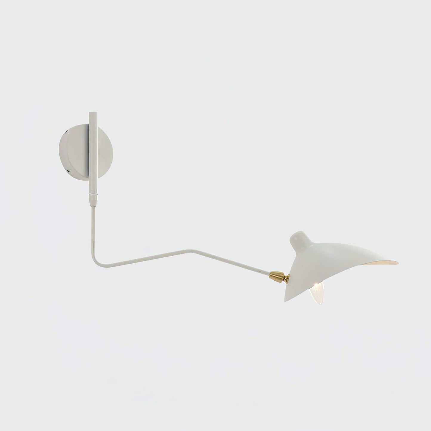 Regulowana lampa ścienna metalowa z wysięgnikiem LED E26/E27 do wnętrz