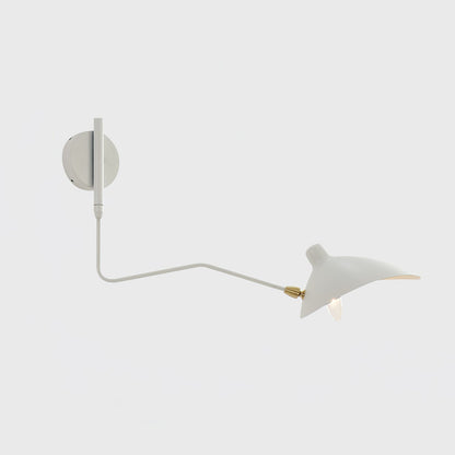 Regulowana lampa ścienna metalowa z wysięgnikiem LED E26/E27 do wnętrz