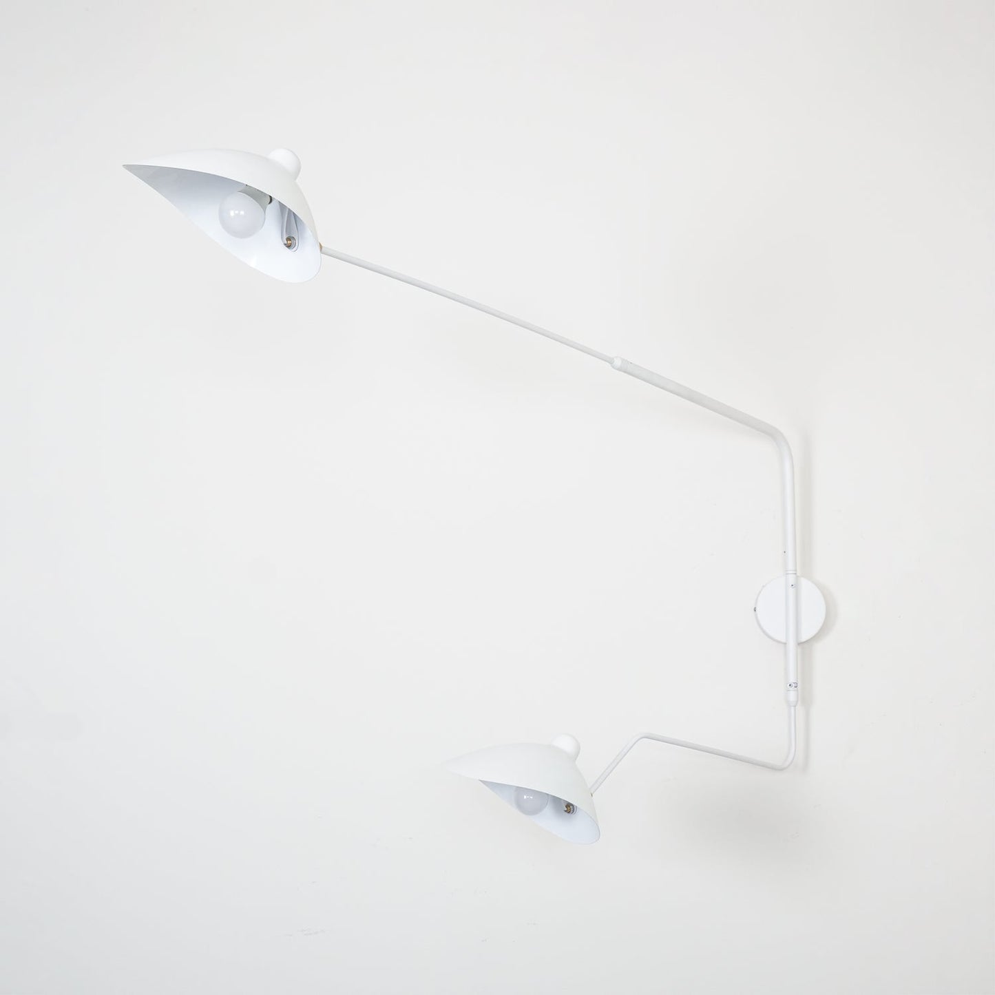 Regulowana lampa ścienna metalowa z wysięgnikiem LED E26/E27 do wnętrz