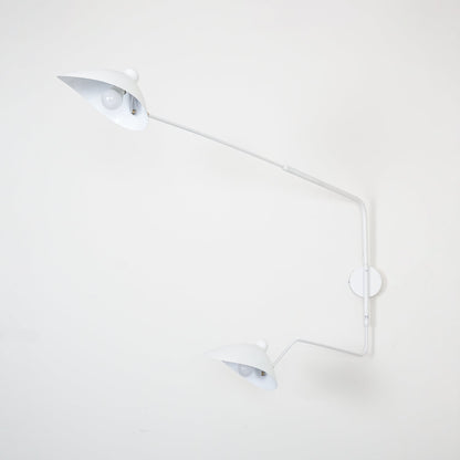 Regulowana lampa ścienna metalowa z wysięgnikiem LED E26/E27 do wnętrz