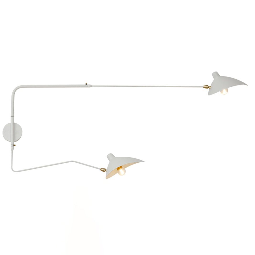 Regulowana lampa ścienna metalowa z wysięgnikiem LED E26/E27 do wnętrz