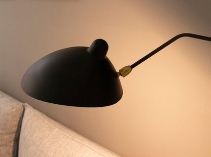 Regulowana lampa ścienna metalowa z wysięgnikiem LED E26/E27 do wnętrz