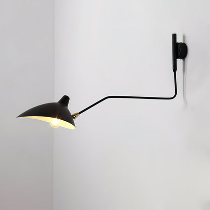 Regulowana lampa ścienna metalowa z wysięgnikiem LED E26/E27 do wnętrz