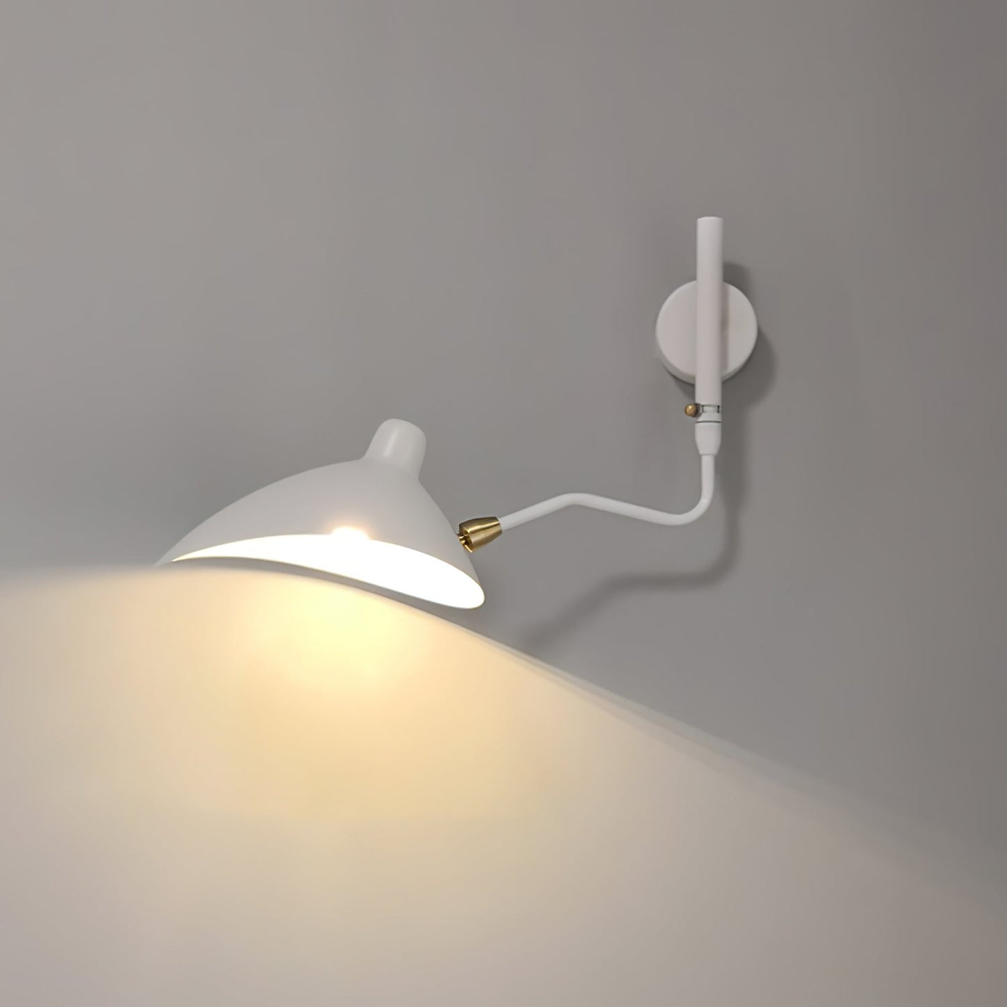 Regulowana lampa ścienna metalowa z wysięgnikiem LED E26/E27 do wnętrz