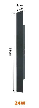 Ścienna lampa LED z aluminium z stopniem ochrony IP65 do oświetlenia zewnętrznego