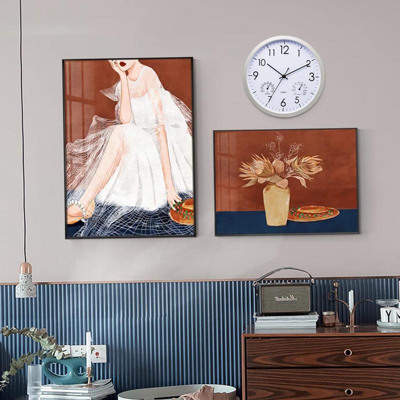 Zegar ścienny z termometrem