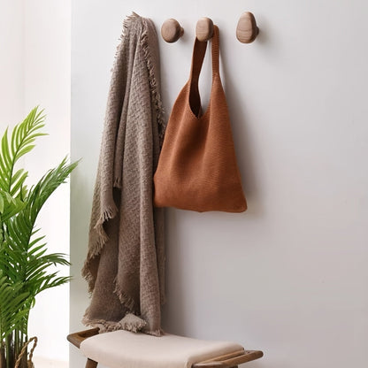 Pebble wall hooks, set of 4