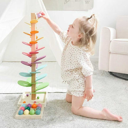 Wooden ball tower