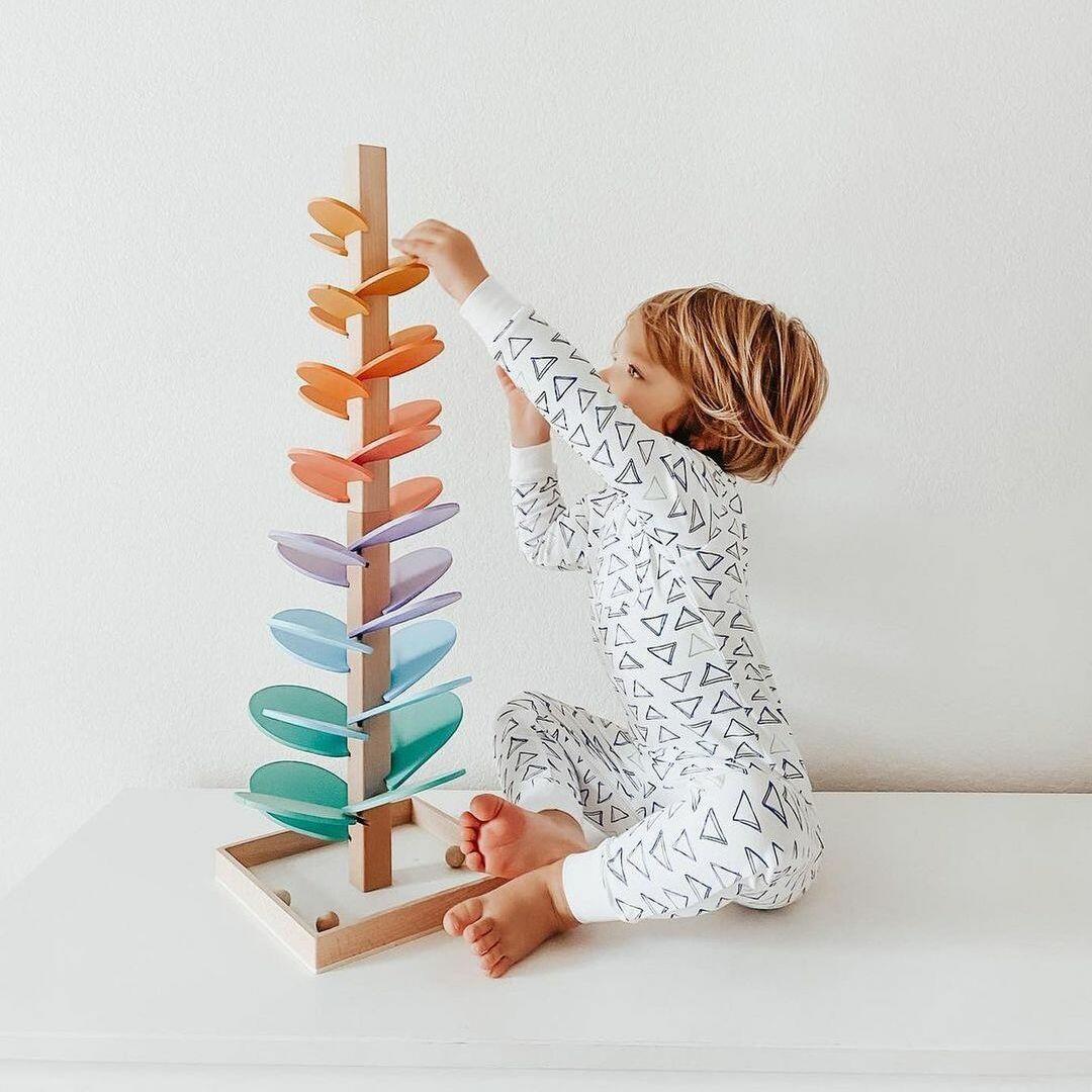 Wooden ball tower