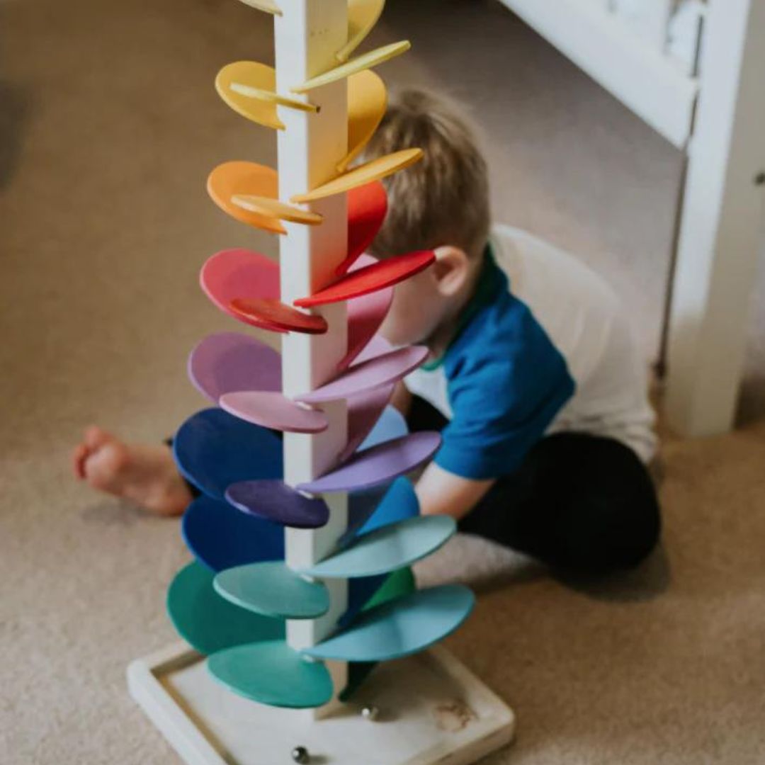 Wooden ball tower