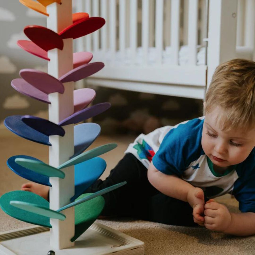Wooden ball tower