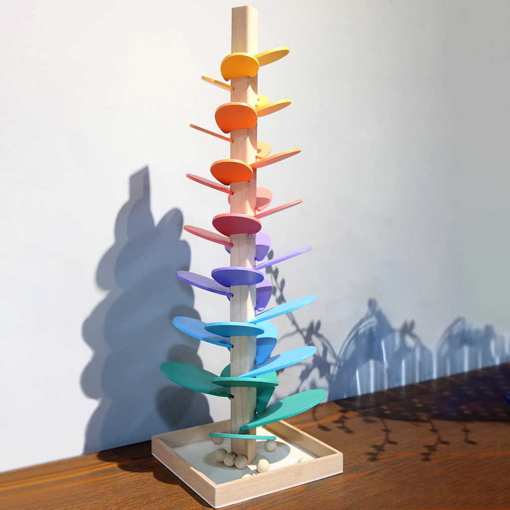 Wooden ball tower