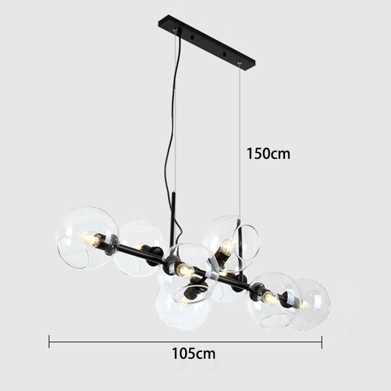 Żyrandol nad stół LED 40W do jadalni z montażem sufitowym