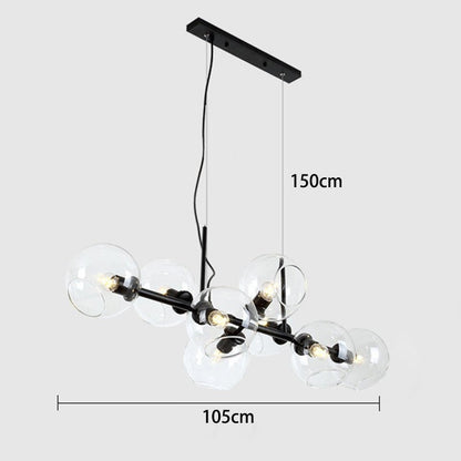 Żyrandol nad stół LED 40W do jadalni z montażem sufitowym