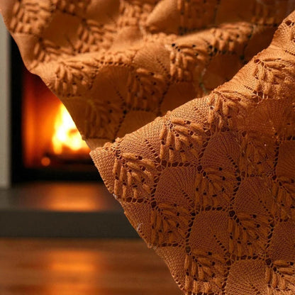 Boho openwork curtain