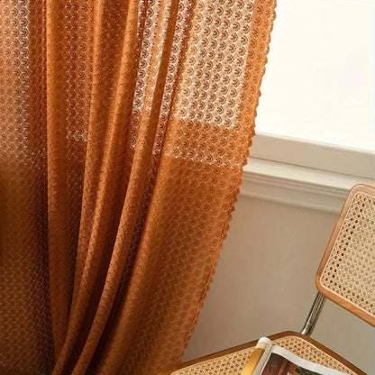 Boho openwork curtain