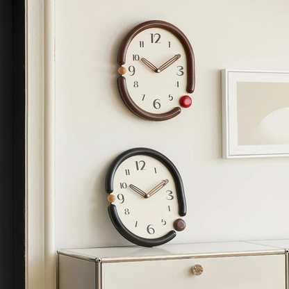 Oval wall clock