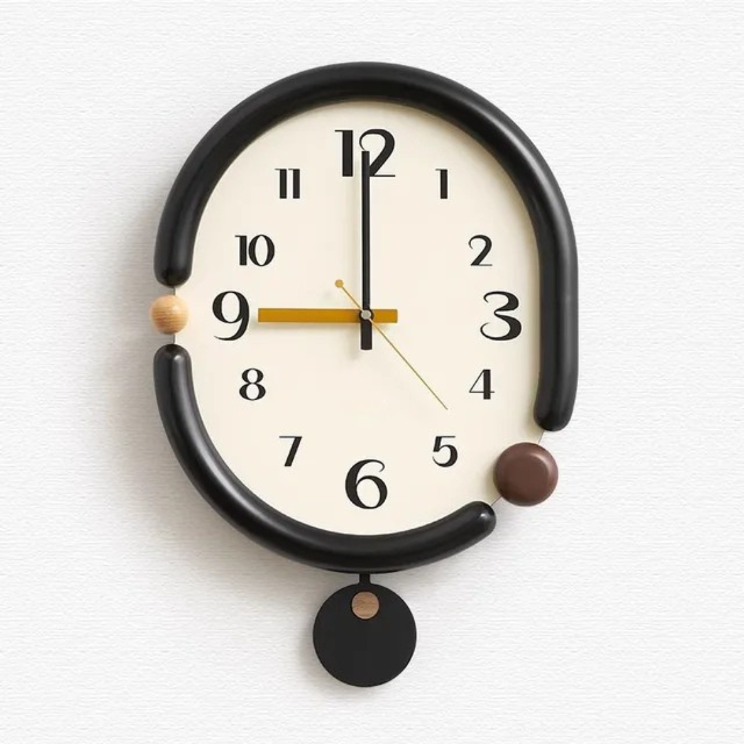 Oval wall clock