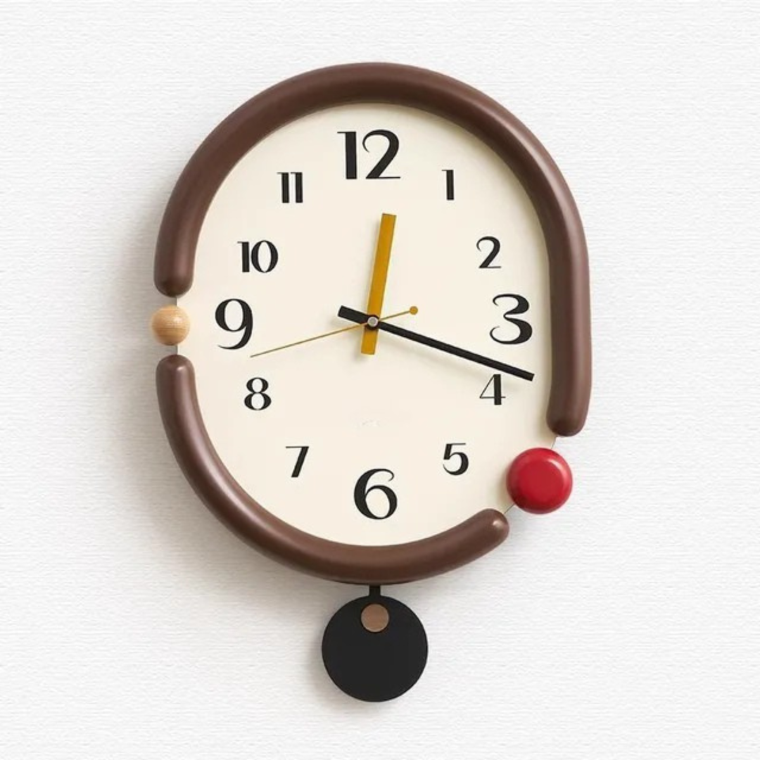 Oval wall clock